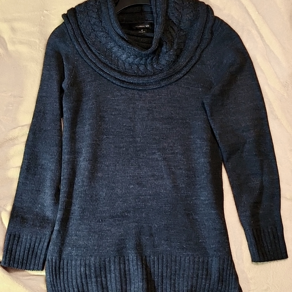 89th & Madison Cowl Gray Sweater SZ M SAME DAY SHIP!